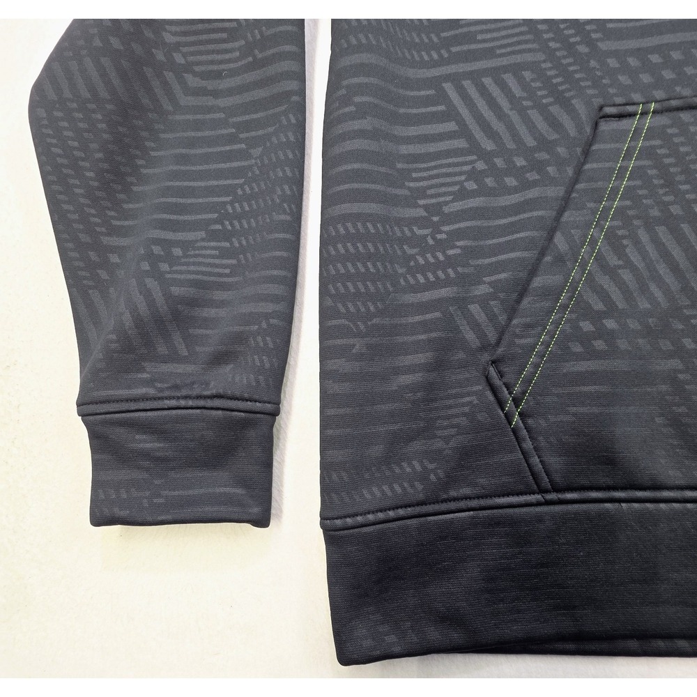 Under Armour Hoodie Mens L LIMITED USE Pullover Sweatshirt Gray Neon - Picture 4 of 9